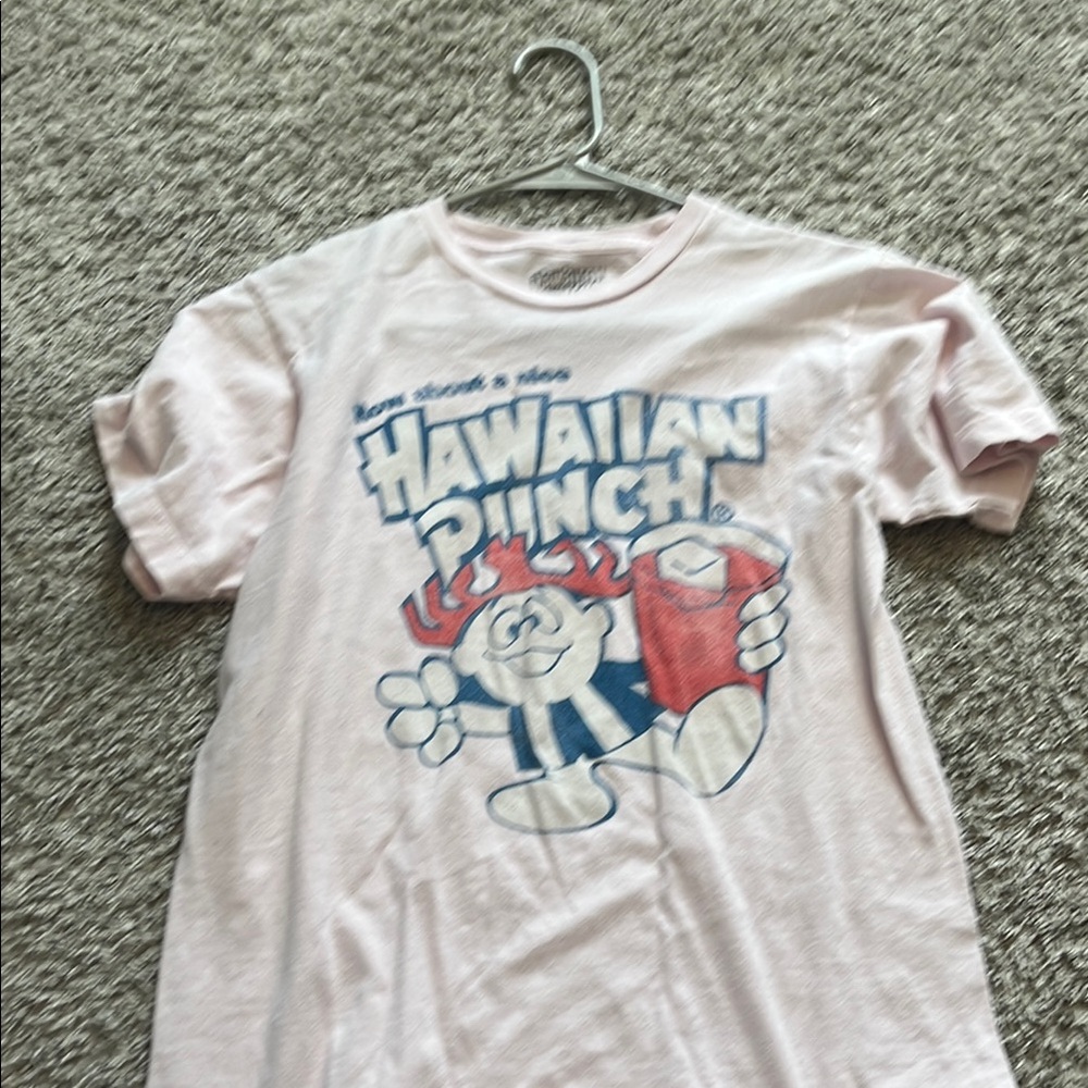 Pink Short Sleeve Tee with Hawaiian Punch Graphic
